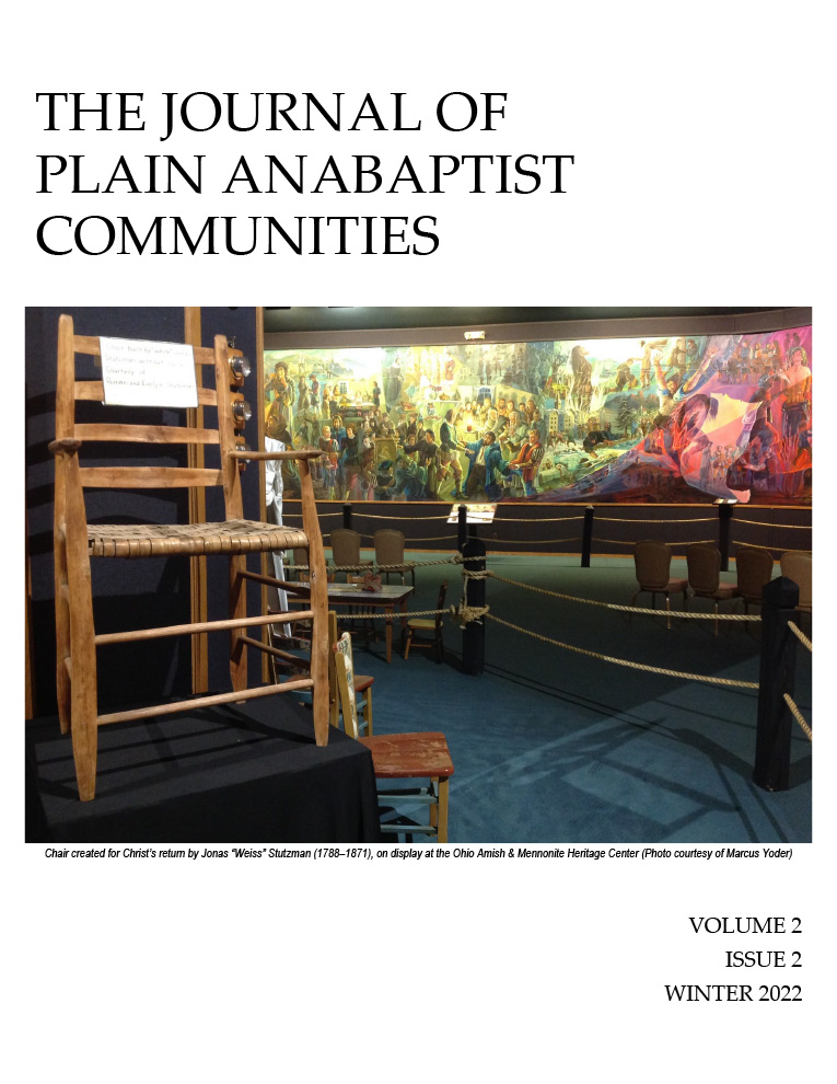 Cover image for The Journal of Plain Anabaptist Communities Volume 2, Number 2